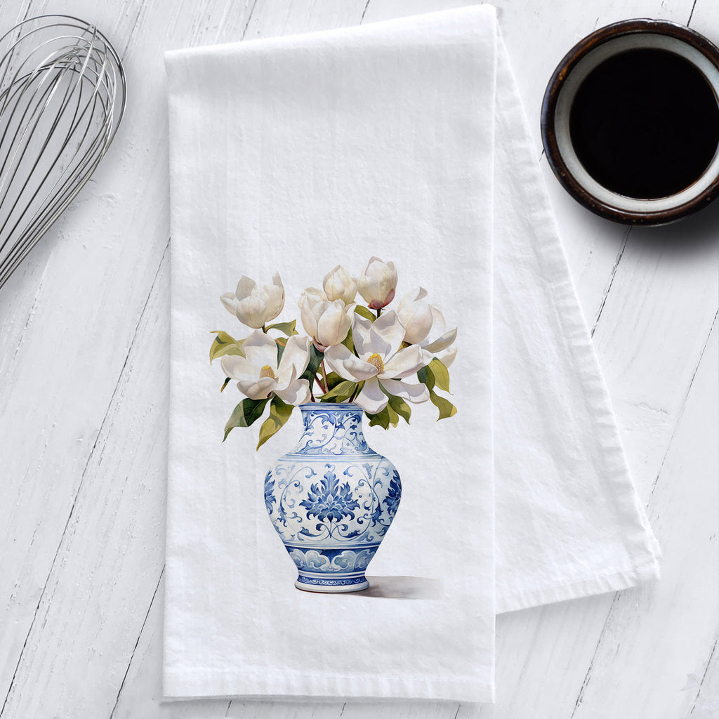 Chinoiserie Tree Cotton Kitchen Towel – Design in Stitches