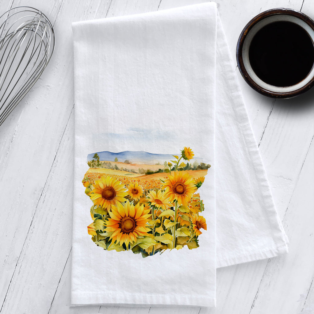 Country Florist Summer Sunflower Kitchen Cotton Tea Towels East Urban Home