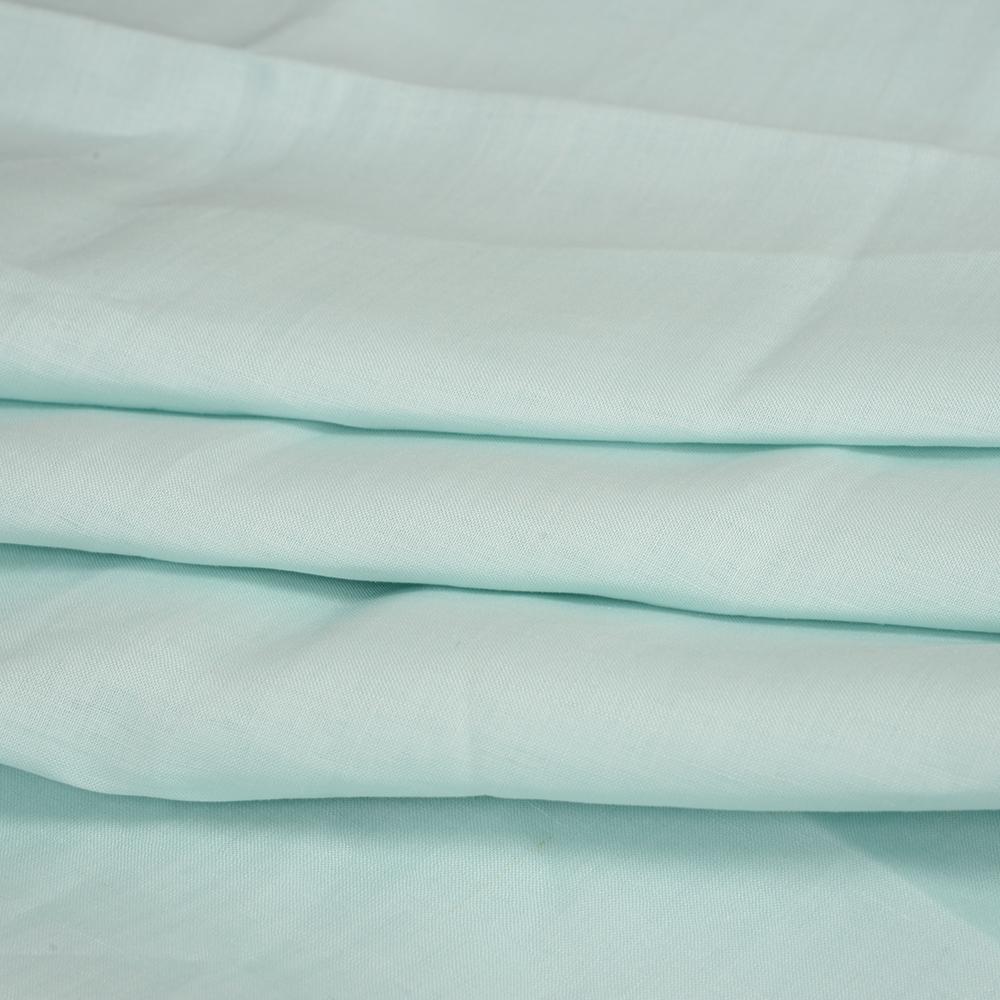 Mint Green Plain Indian Linen Shirt Fabric -90026 (1.6 Meter) | Runfab