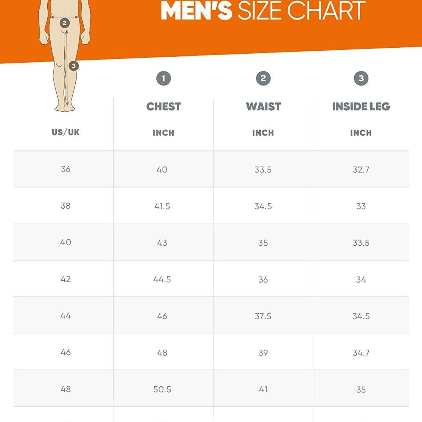 Opposuits Size Chart