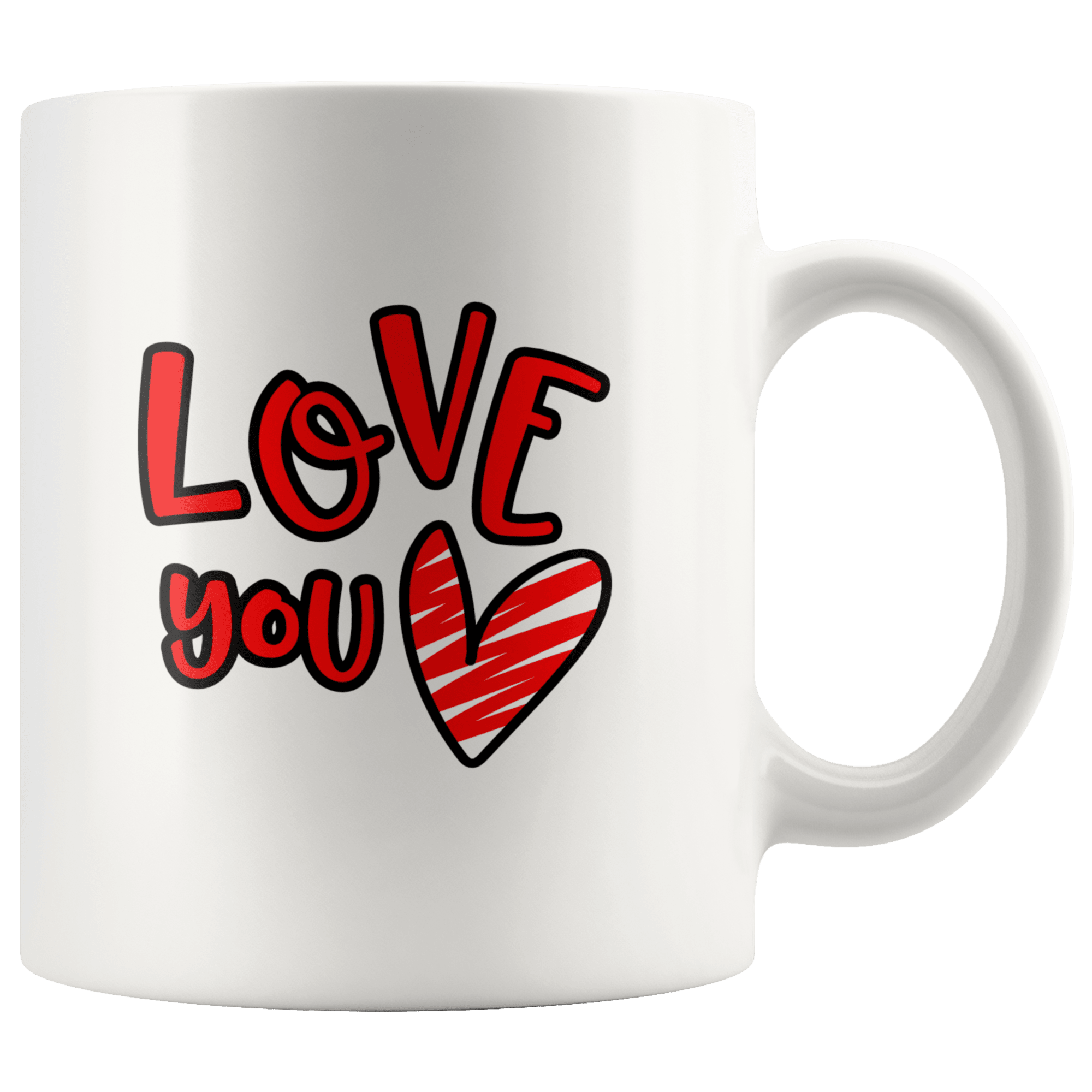 Love You Mug By Ted Pursuits Llc 