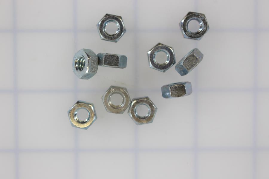 Braun 10 PK / NUT-1/4-20 HEX KIT