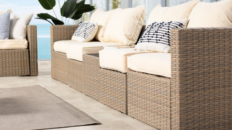 Outdoor wicker set