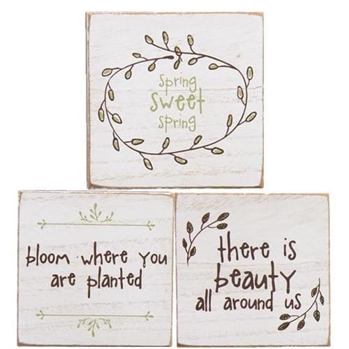 cwi gifts cwi spring sweet spring square block set of 3 31325653008419