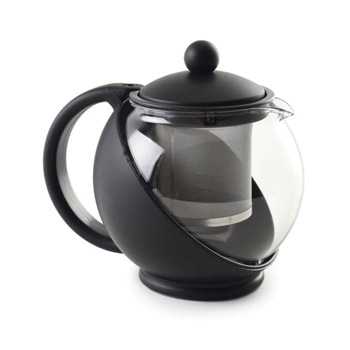 Bodum Tea for One Black 12 Ounce Double Wall Glass Tea Strainer