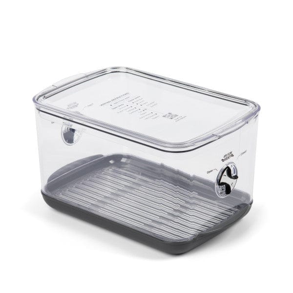 Prep & Savour Cassy One-Handed Airtight Plastic 8 Container Food Storage  Set