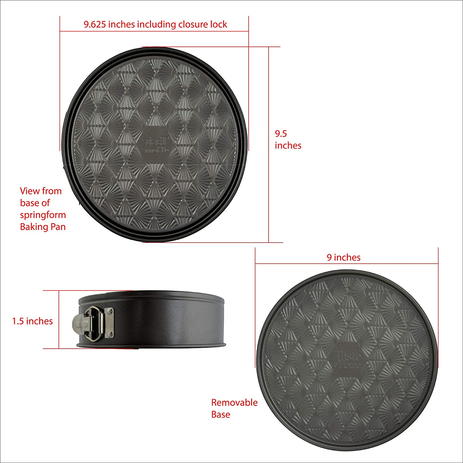 range kleen bakeware taste of home non stick springform 28913070276643