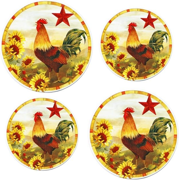 Reston Lloyd Plain Almond - Burner Cover - Set of 4