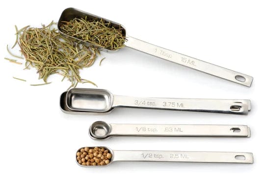 rsvp measuring cups spoons rsvp rectangular spice measuring spoons 32009240510499