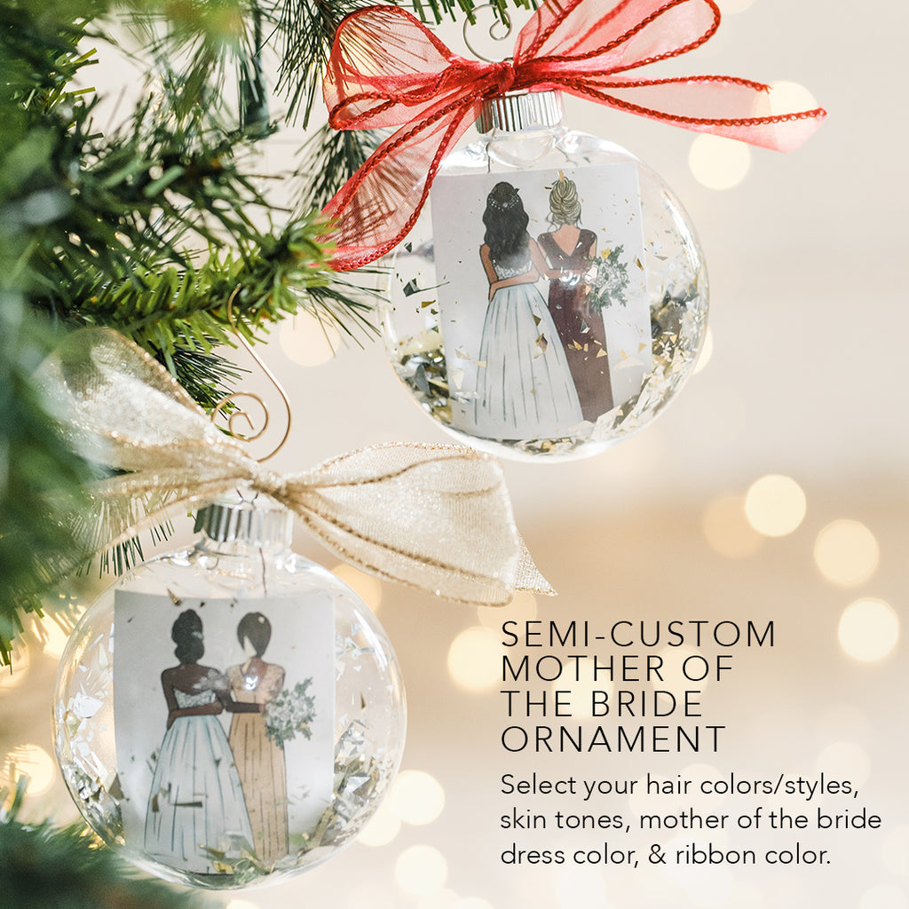 mother of the bride christmas ornament