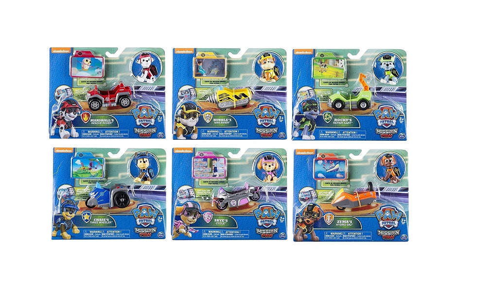 paw patrol mini cars