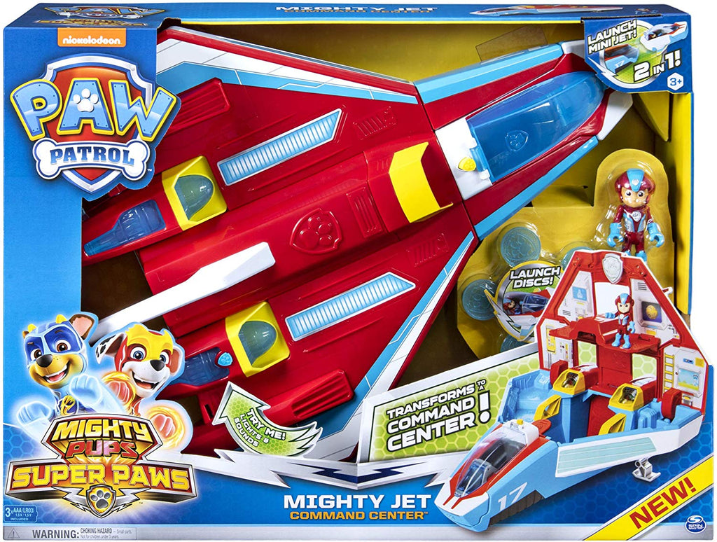 Traditionel abort smag Paw Patrol - Super Paws, 2-in-1 Transforming Mighty Pups Jet Command C |  OzToyStore