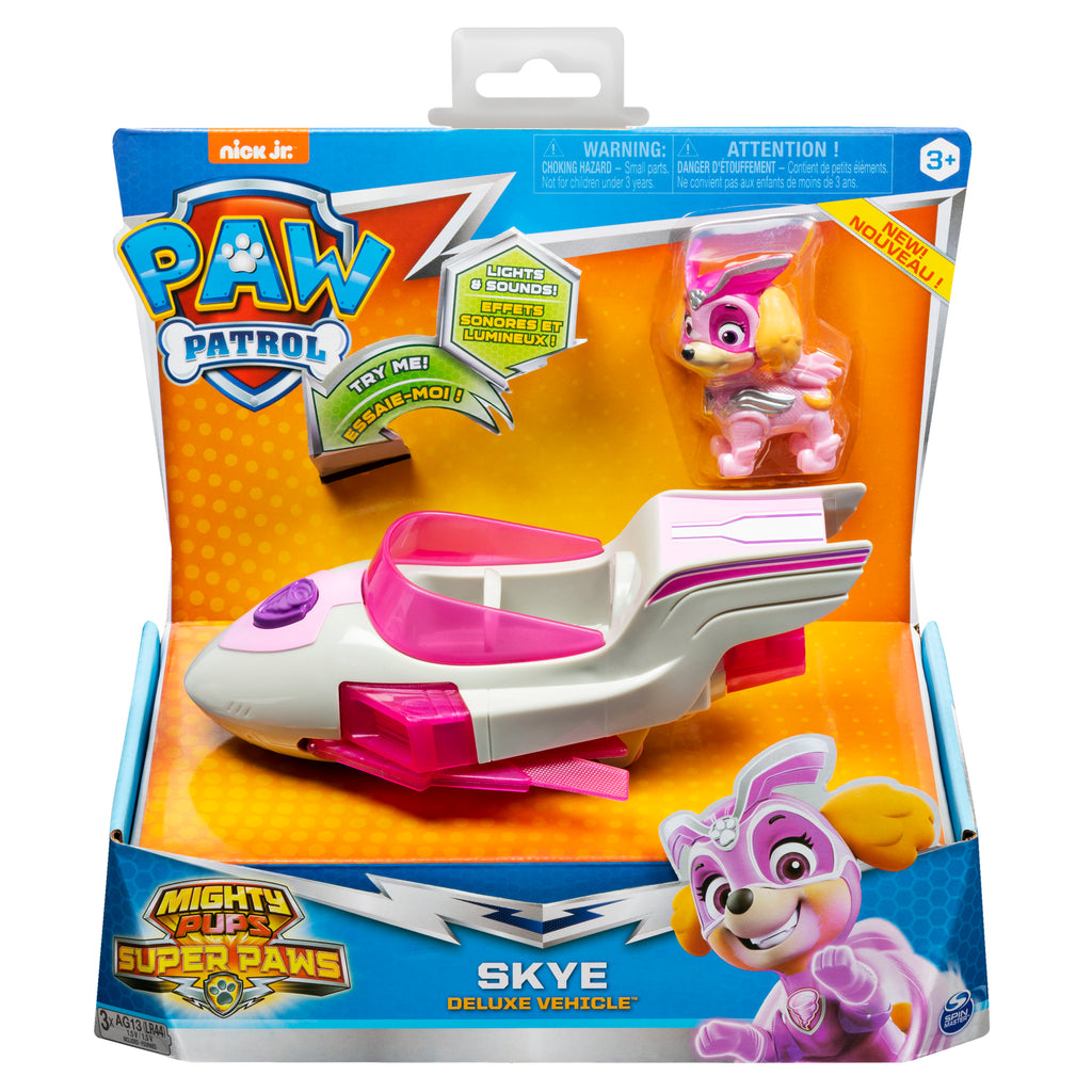 Paw Patrol - MIGHTY PUPS SKYE Vehicle with removable LIGH | OzToyStore