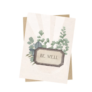 Be Well Mini Greeting Card - Sandy's Secret Wednesdays Unique Boutique - Mini Greeting Cards