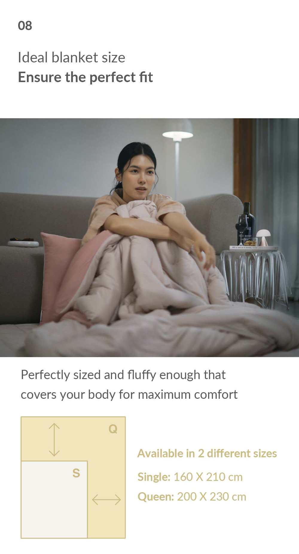 Bodyluv Po-ong blanket- po-ong bedding-Particularly soft and pleasant to the touch,  it's a perfect blanket for snuggle -dream bedding-snuggle blanket-Soft Quilt-Lightweight Washable Quilt-the best soft mattress toppers