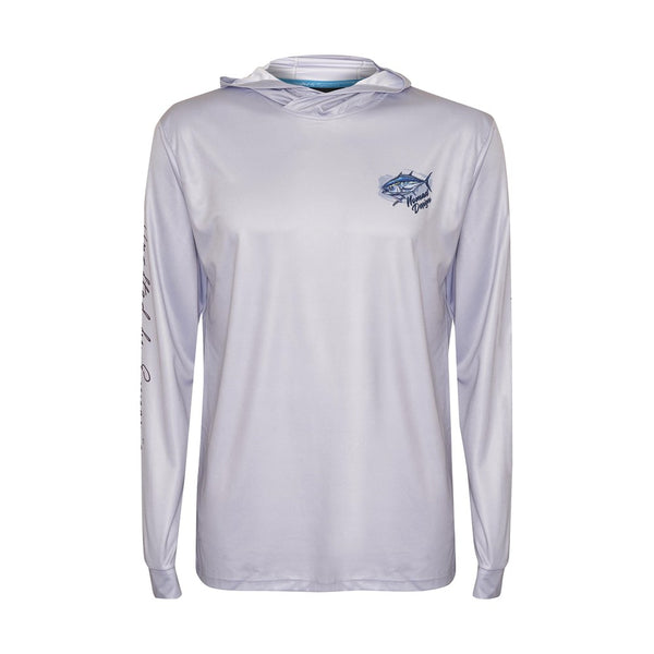 Tech Fishing Shirt Hooded - Camo Splice Blue – Nomad Tackle