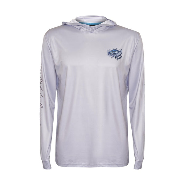 Hooded Tech Fishing Shirt - Tuna Hookup Gunmetal – Nomad Tackle