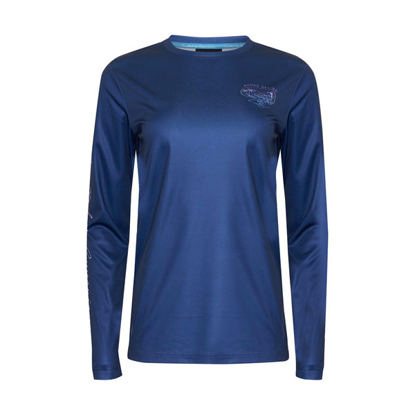 Womens Tech Fishing Shirt Hooded - Flyer Teal – Nomad Tackle