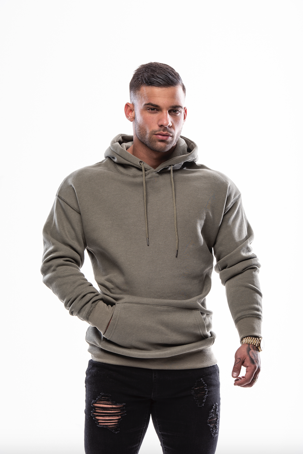 Olive Hoodie – The Above Club