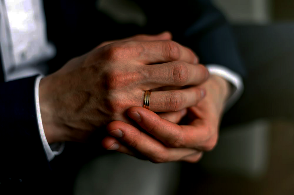 Groom Wearing Wedding Ring