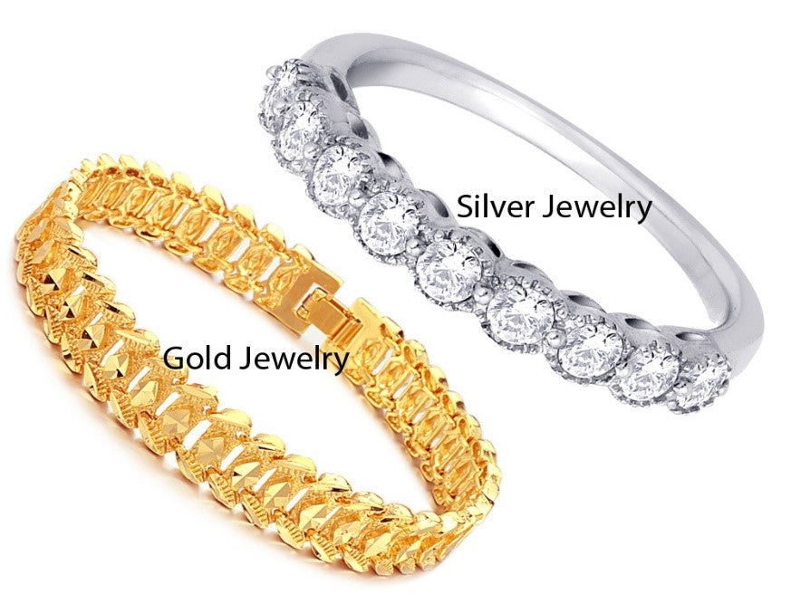 Differences between jewelry metal, Gold vs Silver