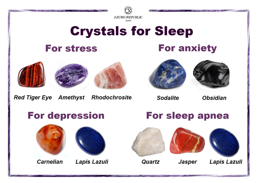  crystals for sleep, crystals combination, healing crystals combination