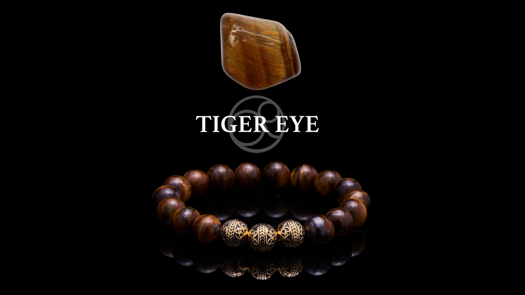 semi precious stone tiger eye and tiger eye bracelet