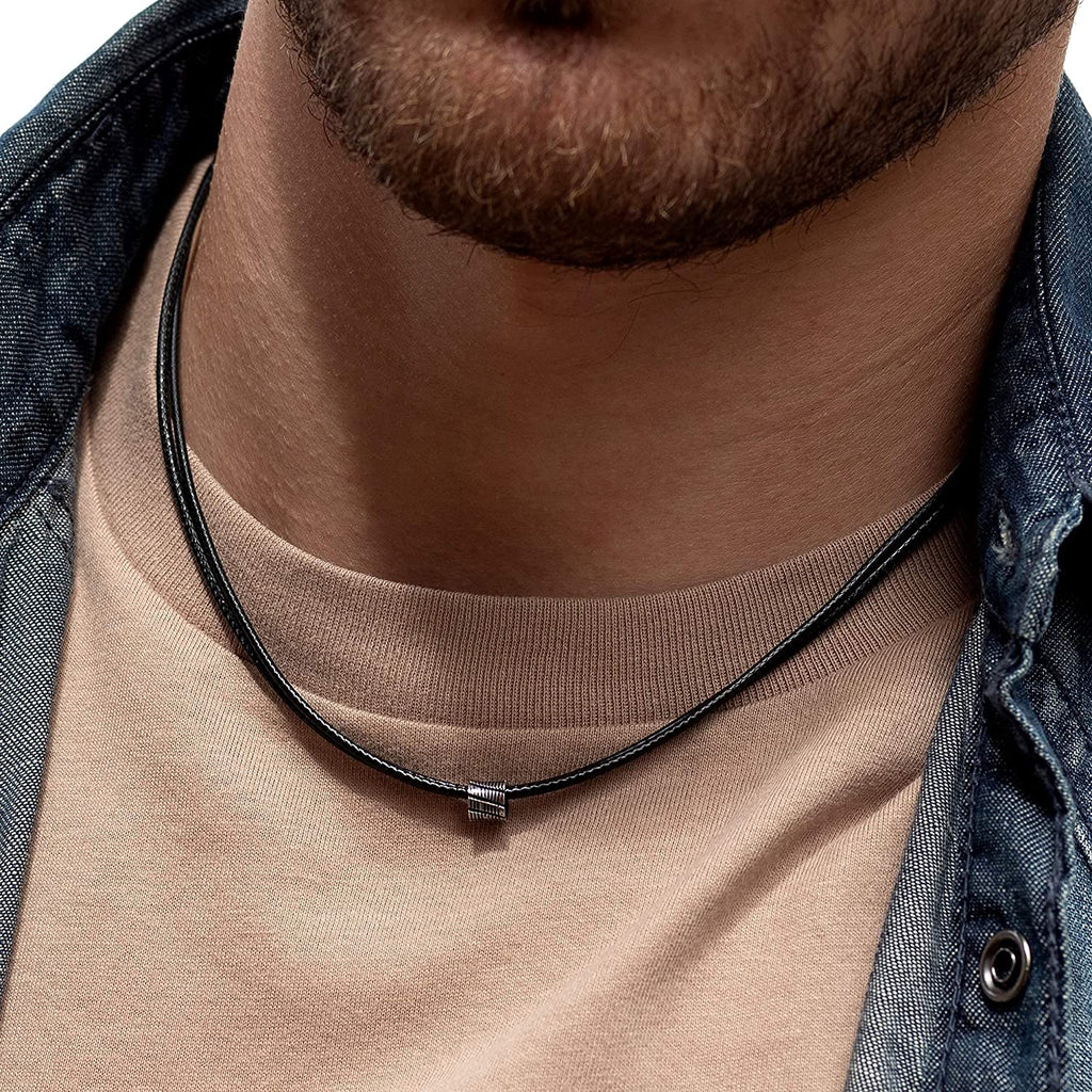 2-pack necklaces - Silver-coloured/Marbled - Men | H&M IN