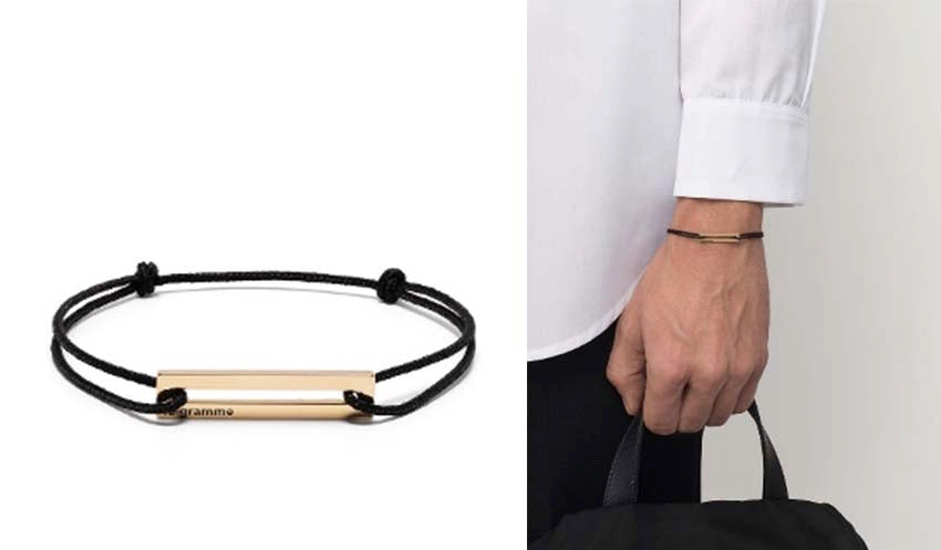 le gramme, leather bracelet, cord bracelet