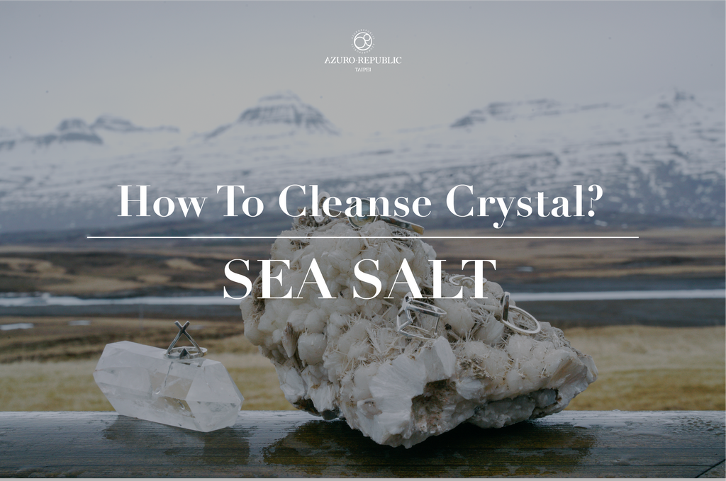 how to cleanse crystals, use sea salt to cleanse crystals