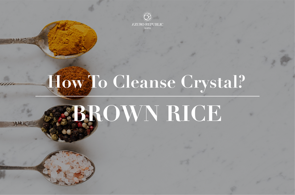how to cleanse crystals, use brown rice to cleanse crystals
