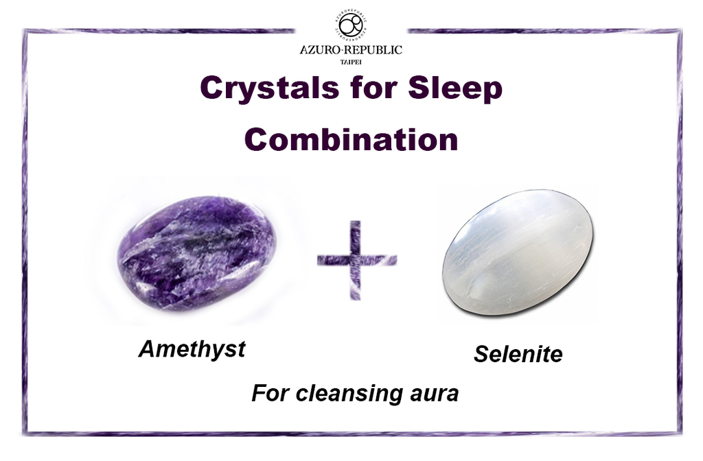  crystals for sleep, crystals combination, healing crystals combination, AMETHYST AND SELENITE, AMETHYST, SELENITE