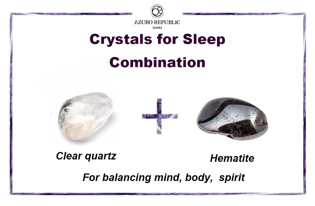  crystals for sleep, crystals combination, healing crystals combination, HEMATITE AND CLEAR QUARTZ, HEMATITE, CLEAR QUARTZ