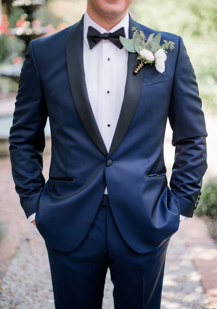 dark blue tuxedo
