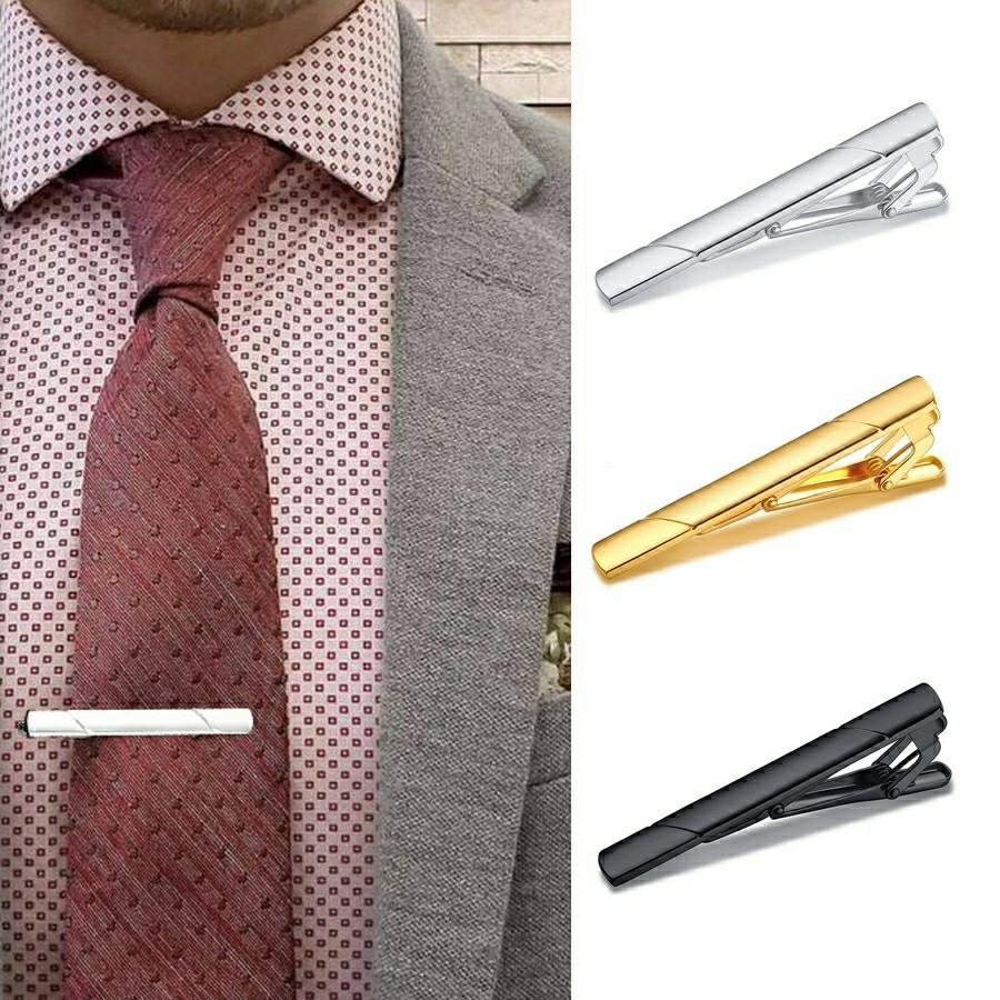 A Gentlemen's Guide on How to Wear a Tie Clips, Tie Bar, Tie pin & Bol ...