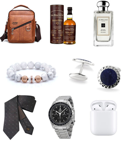display image of fathers day gifts ideas including mens beaded bracelet cufflinks mens accessories and  mens accessories 