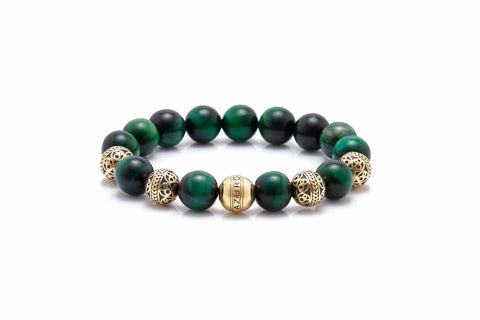 gold mens beaded bracelet as an option for things to ask for Christmas