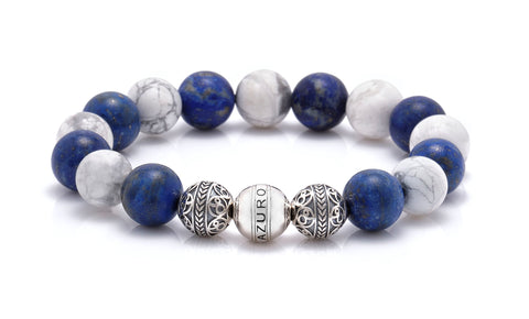 mens jewelry silver classic aciers mens beaded bracelet single object image as an option for valentine gifts for him