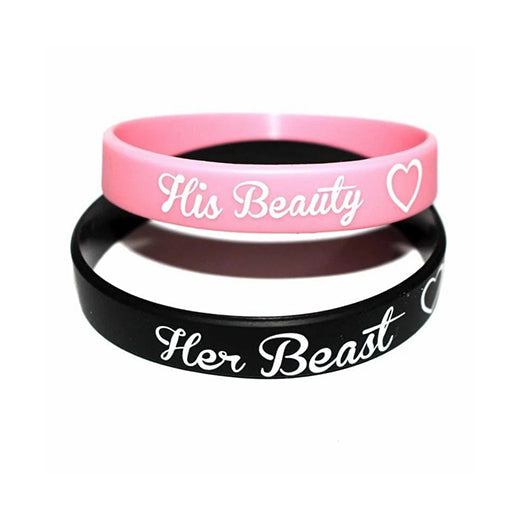 his and her bracelets for couples, couple matching bracelets ideas, matching couple bracelets for couples, silicone his and her bracelets for couples, couple relationship bracelets in black and pink