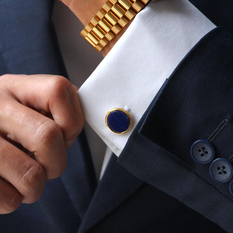 Azuro classic personalized mens cufflink as one of the new year gifts ideas for your husband 