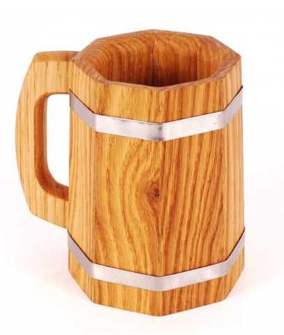 wooden beer mug as an option of valentines gifts for him in valentines day 