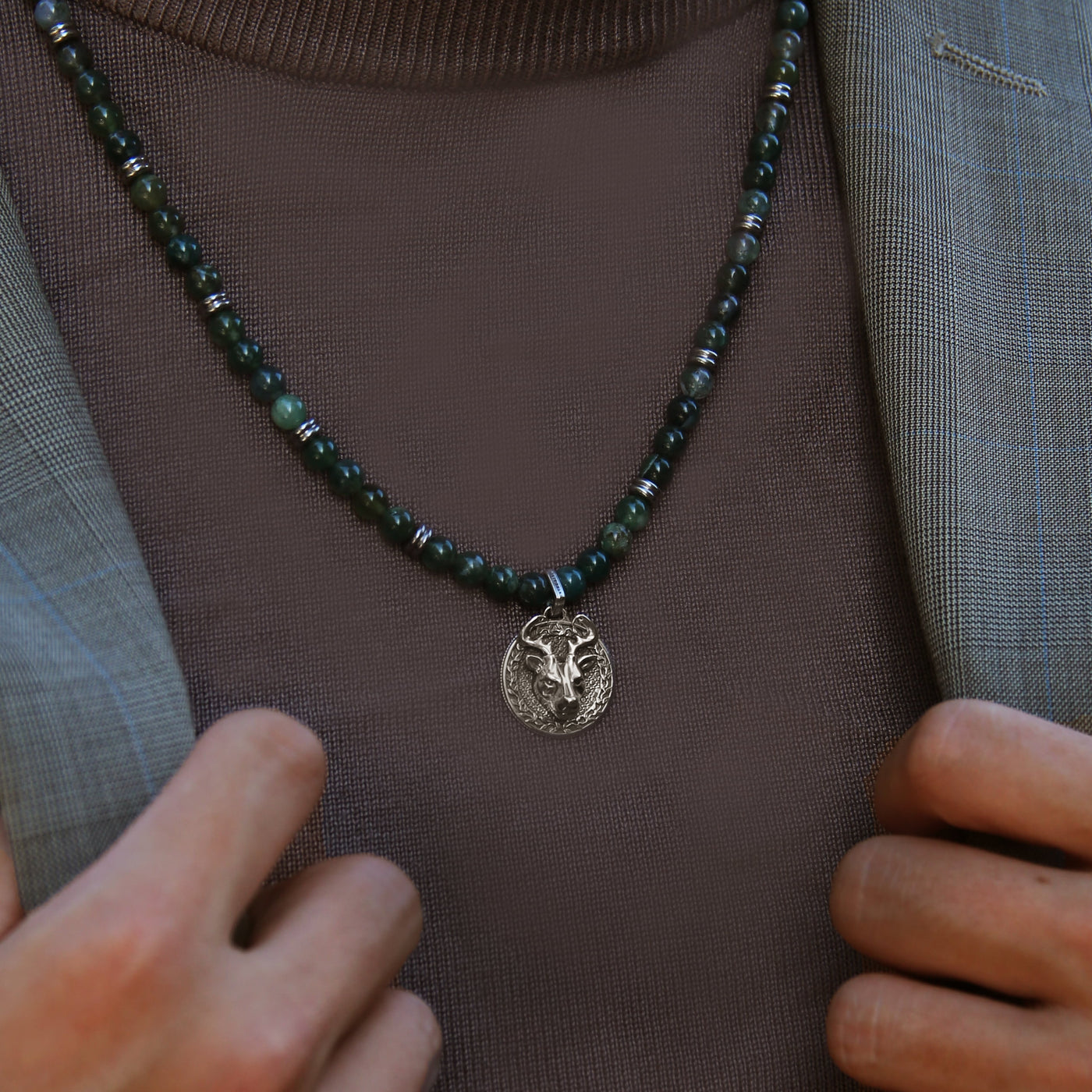 Men's Mixed Seed Bead Necklace