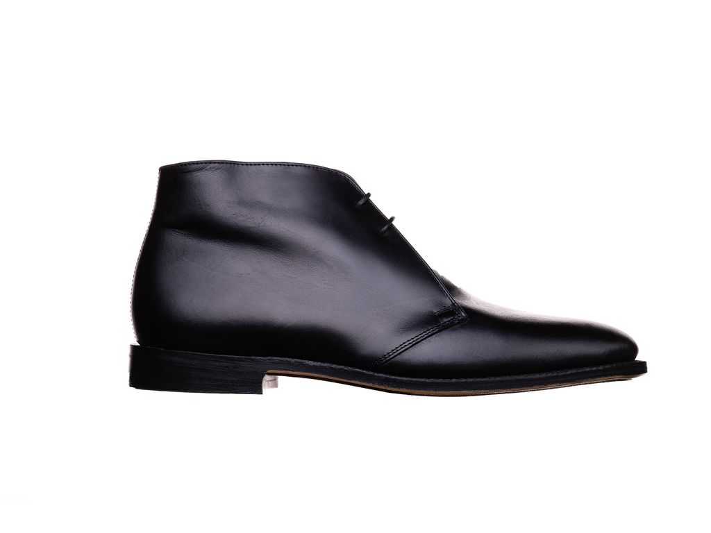 patent leather chukka boots