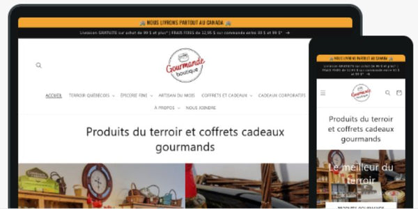 Gourmande boutique en ligne