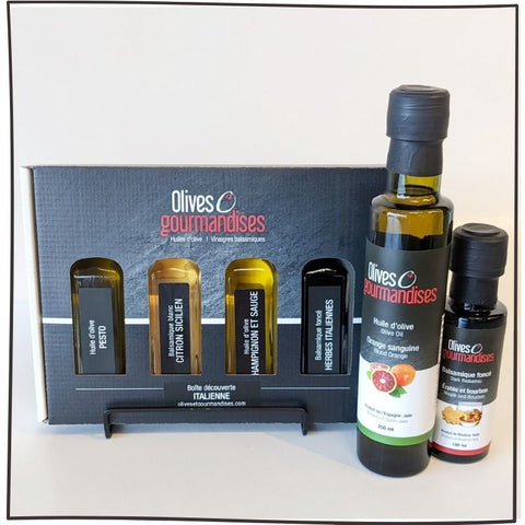 Huiles et balsamiques aromatisés Olives et gourmandises