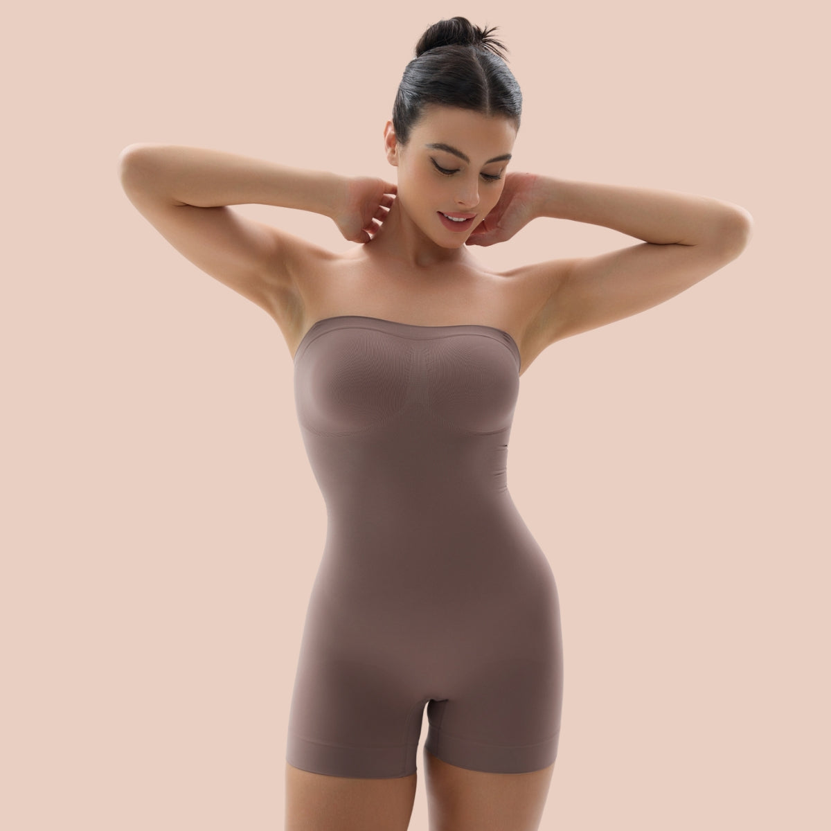 iOPQO Shapewear Tummy Control,Shapewear Bodysuit Sports Shapewear for Women  Backless Built In Bra Body Shaper Seamless With Open Crotch Strapless