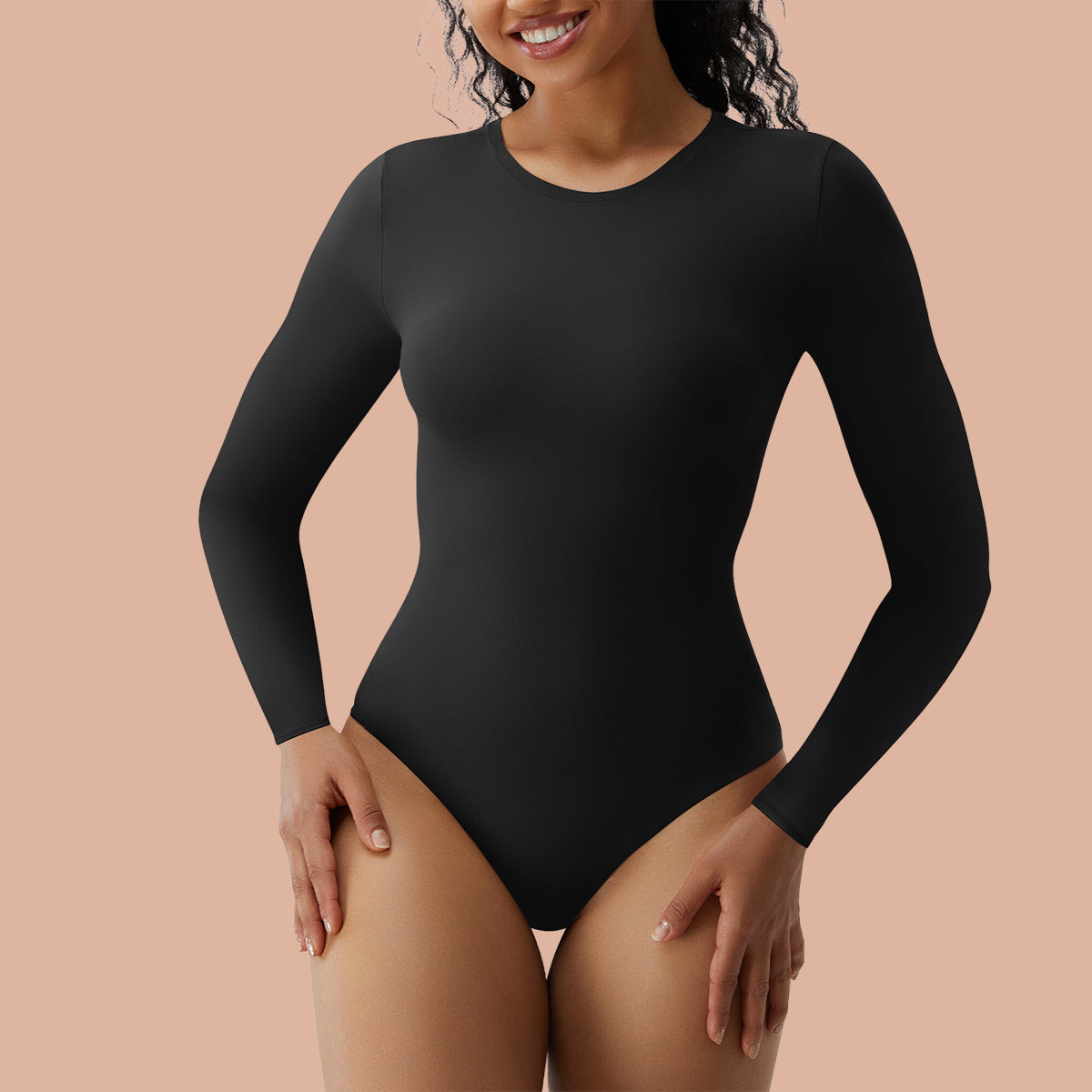 Shaperx Women T-shirt Bodysuit Tummy Control Shapewear Thong
