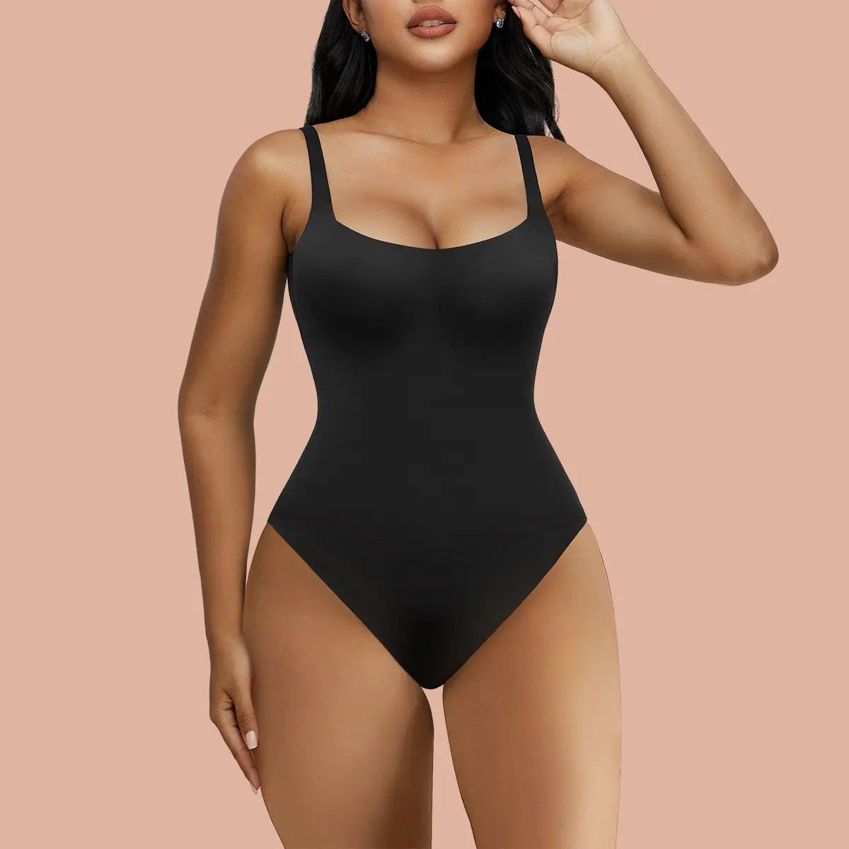 Body Shaping Tight Cami Bodysuit Concise One piece V Neck - Temu Portugal