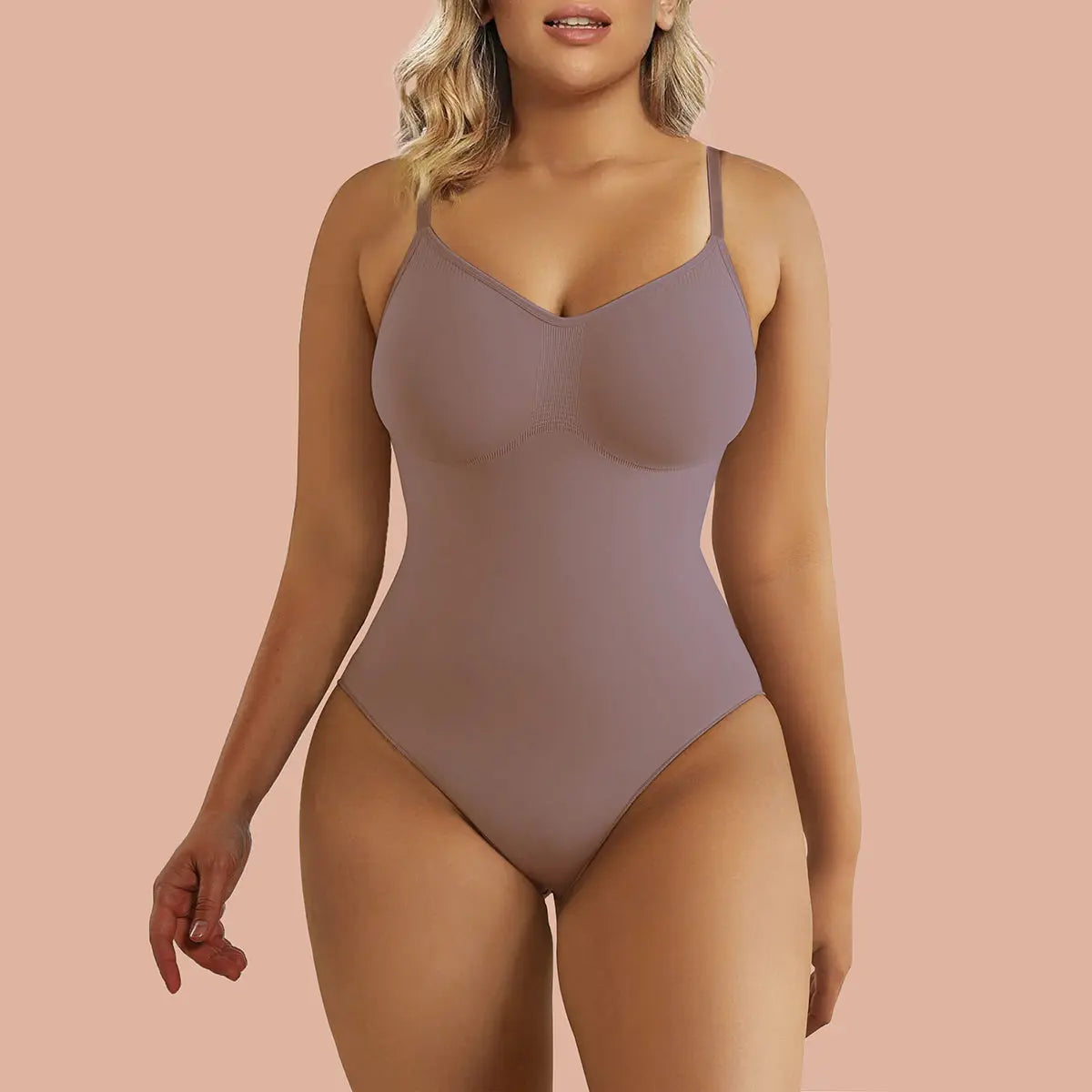 SHAPERX Tummy Control Body Shaper Thong Bodysuit Shapewear for Women