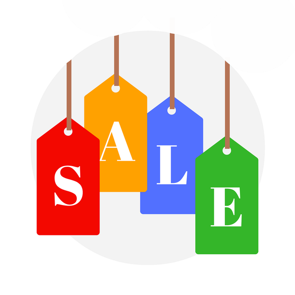 An illustration of sale on a shopping tag